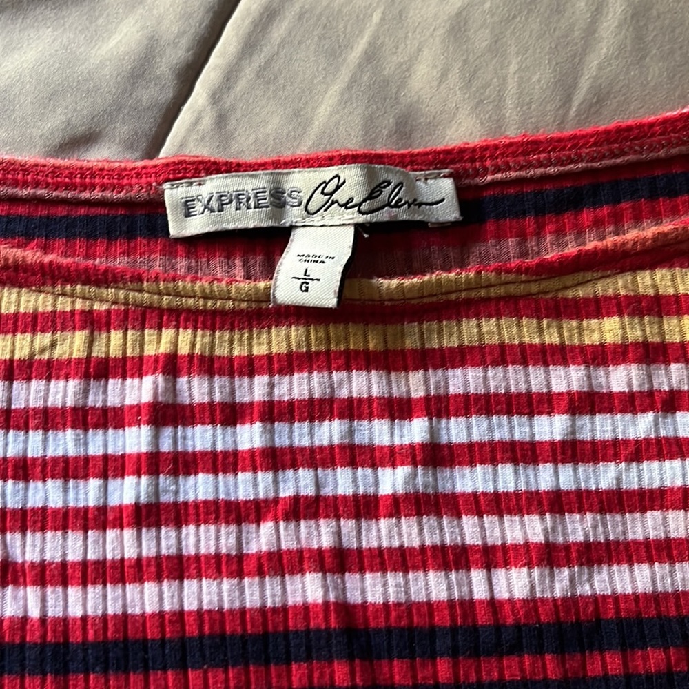 Multi Color Crop Top - Picture 2 of 2